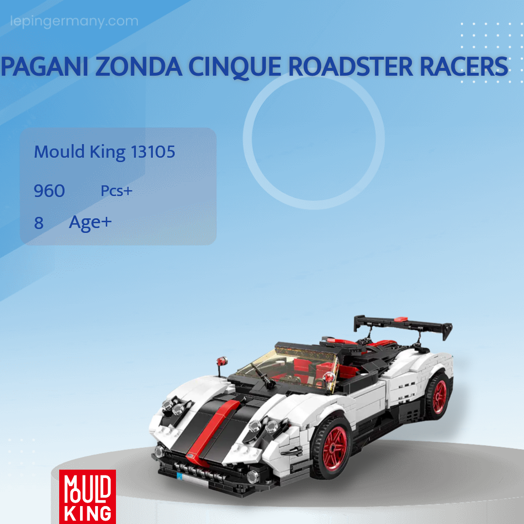 MOULD KING 13105 Pagani Zonda Cinque Roadster Racers With 960 Pieces