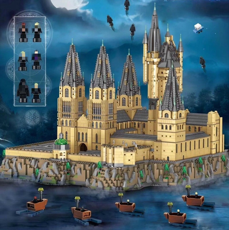12918PCS Hogwart Castle Harryed Pottery Building Blocks Magic School Movie DIY Bricks Toys For Kids Boys - LEPIN Germany