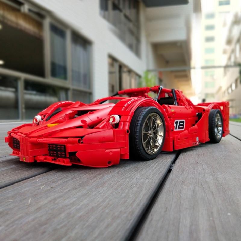 13085 Motor Function Car The 1 8 Red FXX Racing Sport Car Set 2 4Ghz APP 1 - LEPIN Germany
