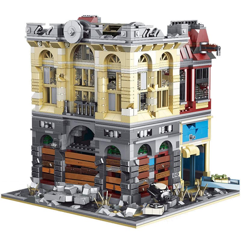18k k126 doomsday building block bank headquarters in the last of the world moc 41175 4598 - LEPIN Germany