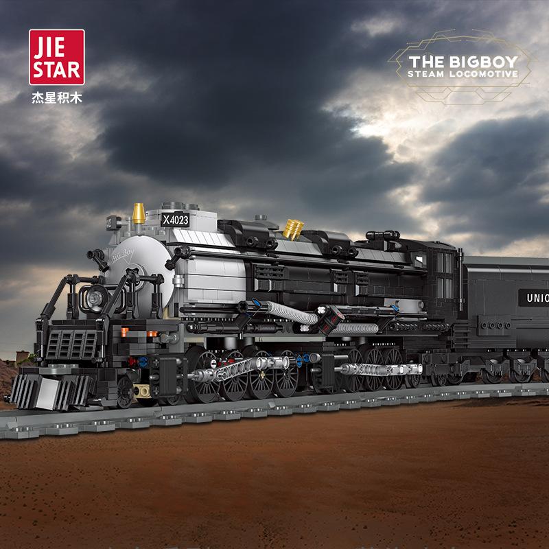 JIE STAR 59005 The BIGBOY Steam Locomotive with 1608 pieces 1 - LEPIN Germany
