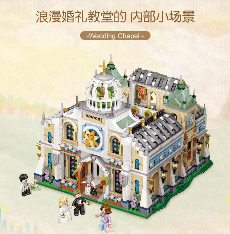 LOZ 1035 Wedding Chapel with 3308 pieces 8 - LEPIN Germany
