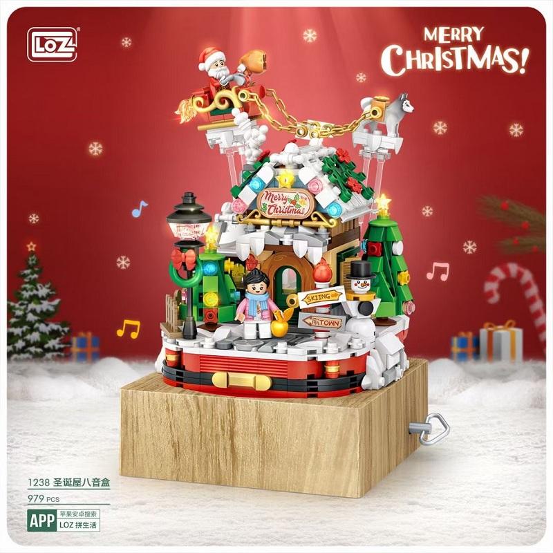 LOZ 1238 Merry Christmas Music Box with 979 pieces 1 - LEPIN Germany