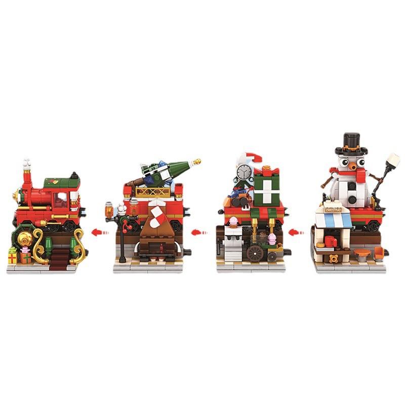 LWCK 7008 Merry Christmas Train 4 in 1 with 838 pieces 2 - LEPIN Germany