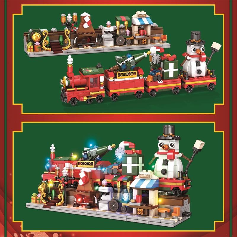 LWCK 7008 Merry Christmas Train 4 in 1 with 838 pieces 4 - LEPIN Germany