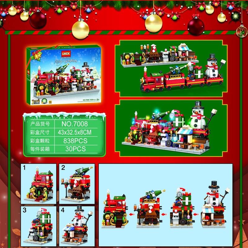 LWCK 7008 Merry Christmas Train 4 in 1 with 838 pieces 5 - LEPIN Germany