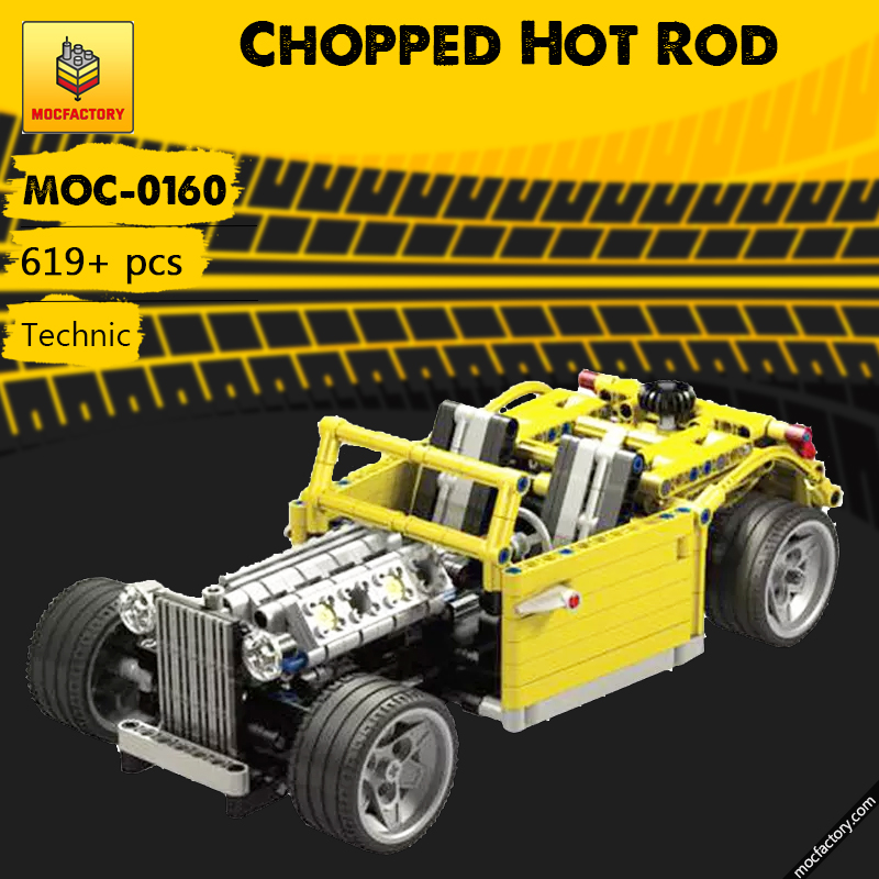 MOC 0160 Chopped Hot Rod Technic by Crowkillers MOC FACTORY - LEPIN Germany
