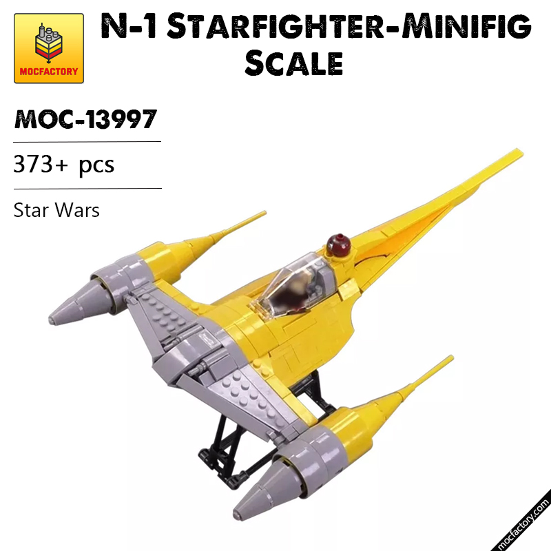 MOC 13997 N 1 Starfighter Minifig Scale Star Wars by brickvault MOC FACTORY - LEPIN Germany