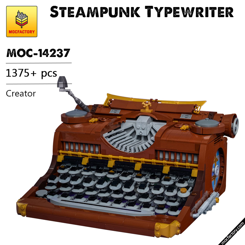 MOC 14237 Steampunk Typewriter Creator by Timofey Tkachev MOC FACTORY - LEPIN Germany