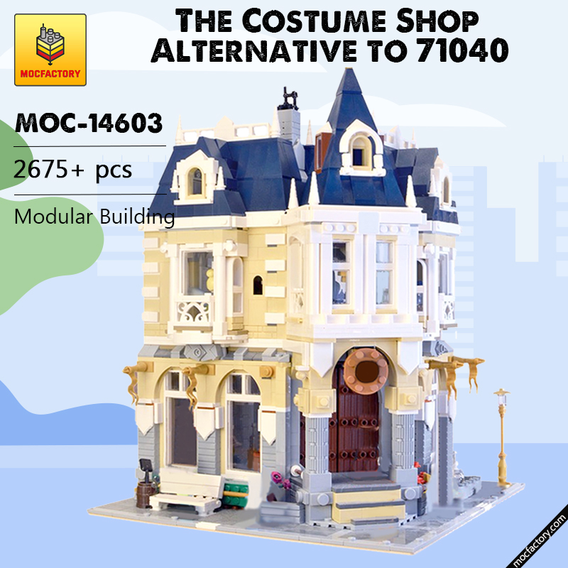 MOC 14603 The Costume Shop Alternative to 71040 Modular Building by BrickBees MOC FACTORY - LEPIN Germany