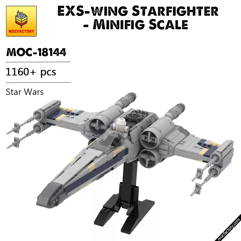 MOC 18144 EXS wing Starfighter Minifig Scale in Star Wars by brickvault MOC FACTORY - LEPIN Germany