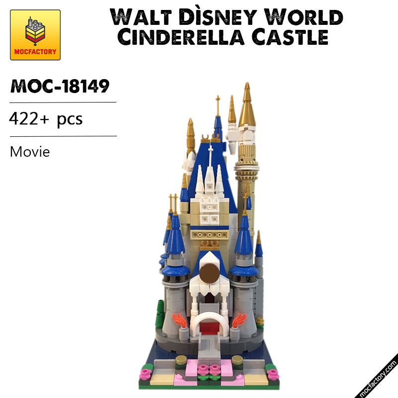 MOC 18149 Walt Disney World Cinderella Castle Movie by MOMAtteo79 MOC FACTORY - LEPIN Germany