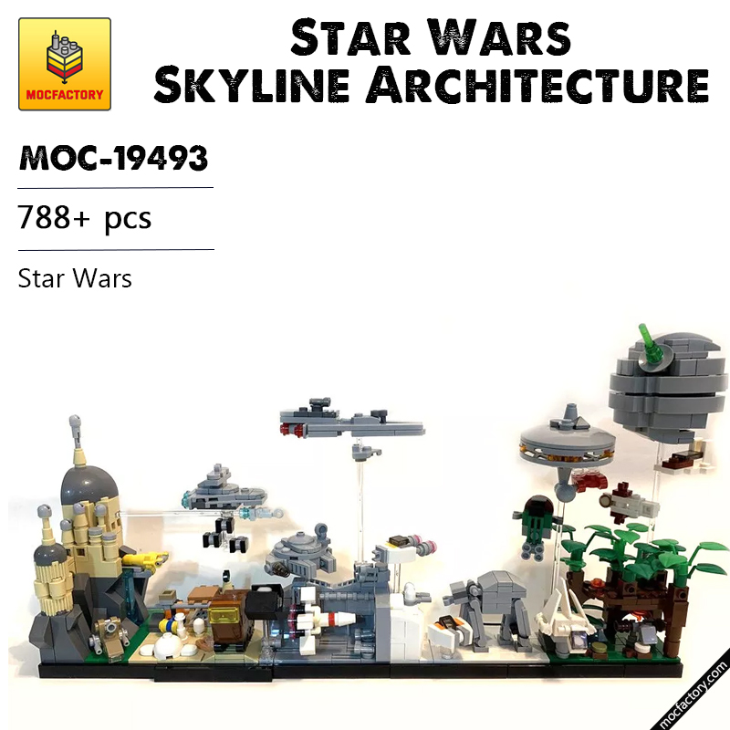 MOC 19493 Star Wars Skyline Architecture SW by MOMAtteo79 MOC FACTORY - LEPIN Germany