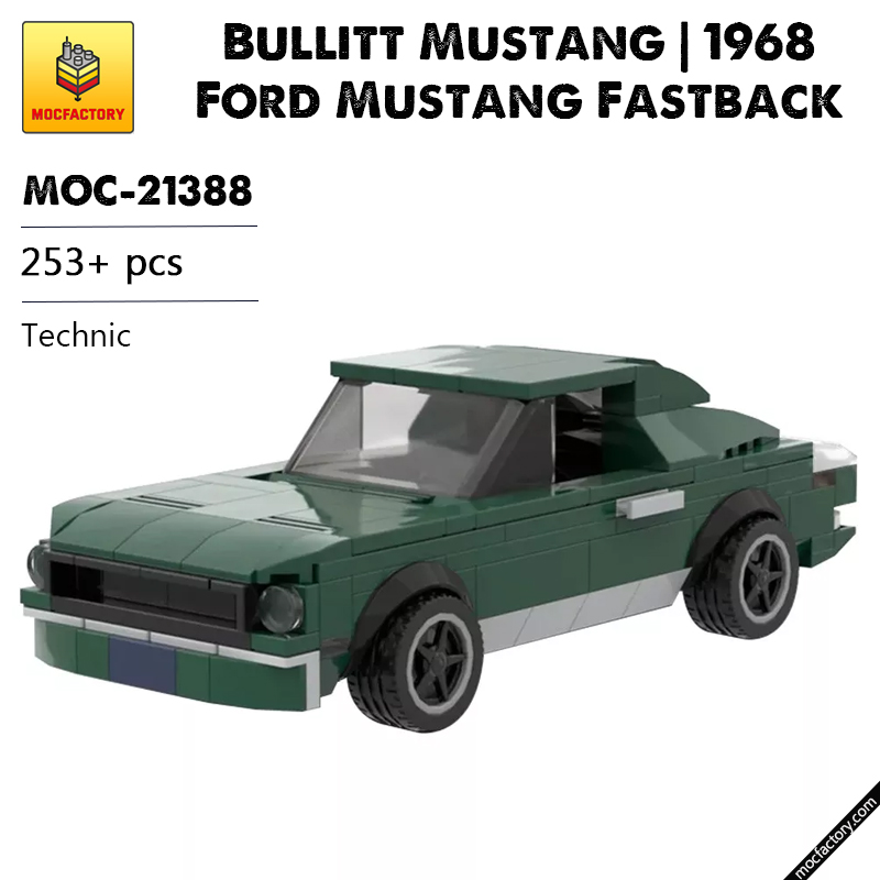 MOC 21388 Bullitt Mustang 1968 Ford Mustang Fastback Technic by mkibs MOC FACTORY - LEPIN Germany