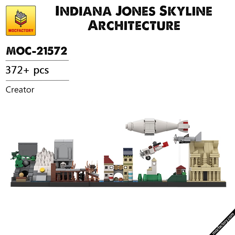 MOC 21572 Indiana Jones Skyline Architecture Creator by MOMAtteo79 MOC FACTORY - LEPIN Germany