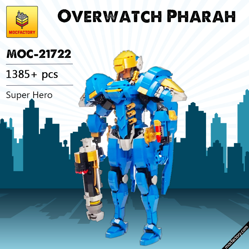 MOC 21722 Overwatch Pharah Super Hero by buildbetterbricks MOC FACTORY - LEPIN Germany