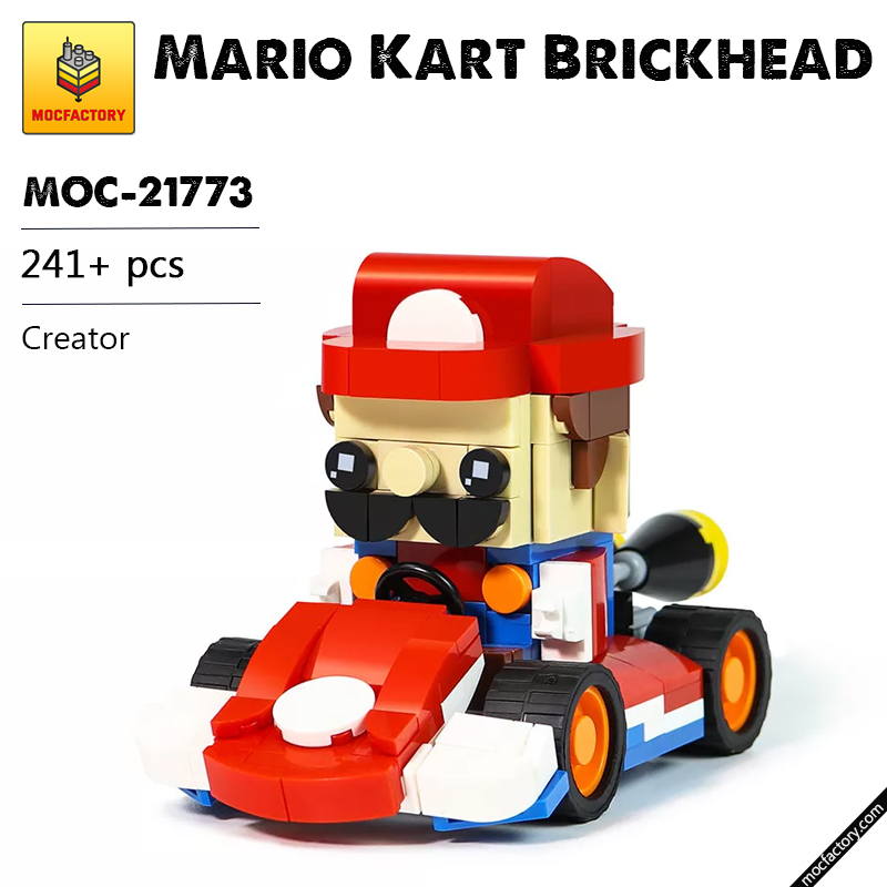 MOC 21773 Mario Kart Brickhead Creator by VNMBricks MOC FACTORY - LEPIN Germany
