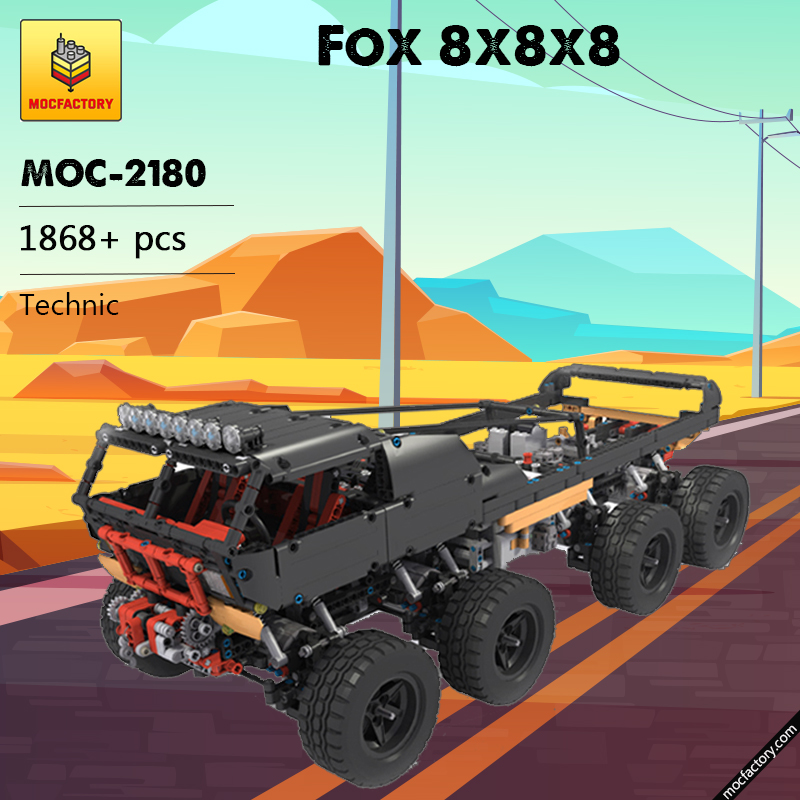 MOC 2180 Fox 8x8x8 Technic by Zblj MOC FACTORY - LEPIN Germany
