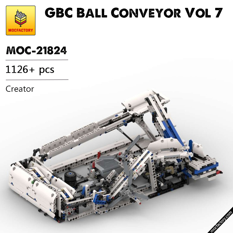 MOC 21824 GBC Ball Conveyor Vol 7 Creator by C3technic MOC FACTOR - LEPIN Germany