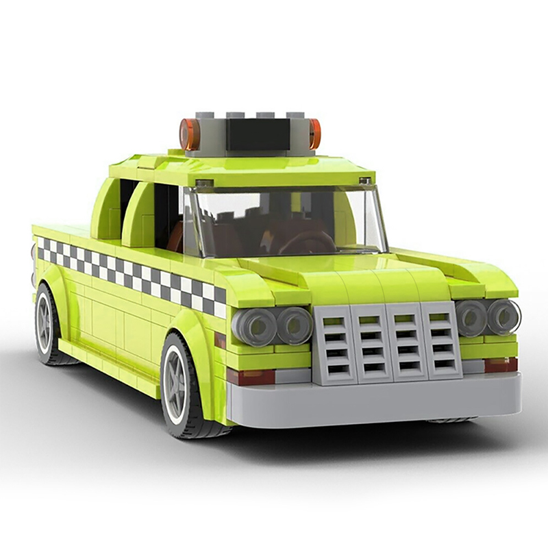 MOC 22002 Taxi Driver 1975 NYC Checker Taxi Cab Technic by mkibs MOC FACTORY 2 - LEPIN Germany
