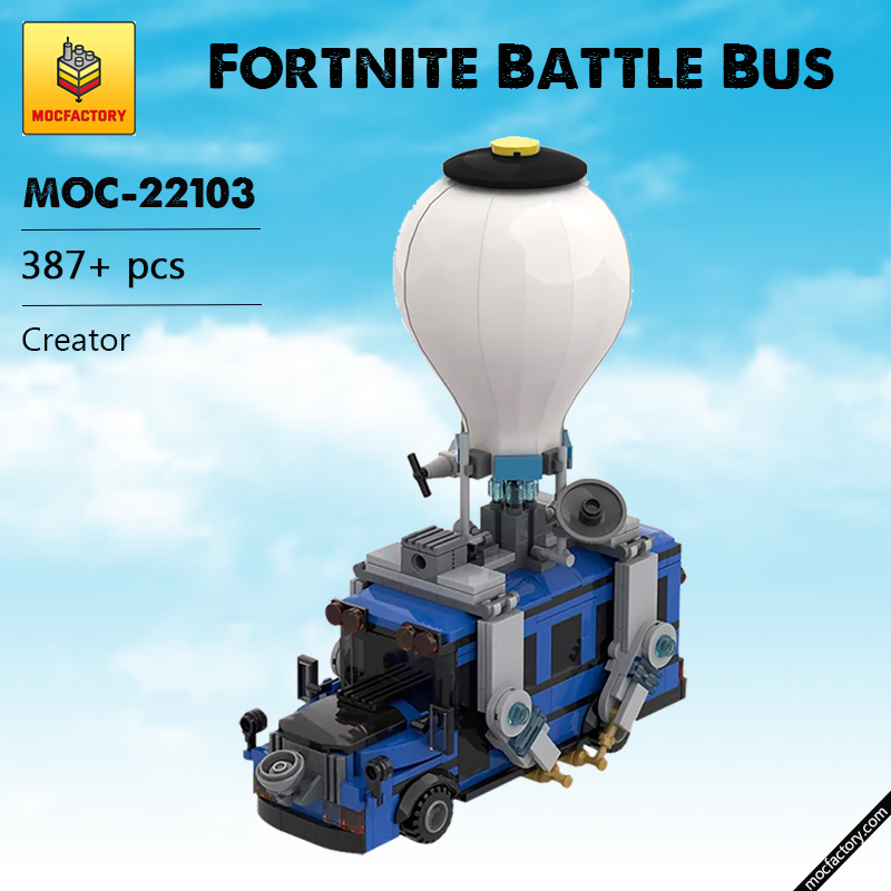 MOC 22103 Fortnite Battle Bus Creator by MOMAtteo79 MOC FACTORY - LEPIN Germany