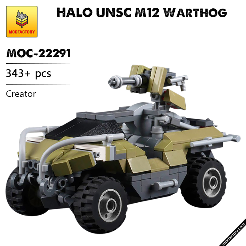 MOC 22291 HALO UNSC M12 Warthog Creator by Raziel Regulus MOC FACTORY - LEPIN Germany