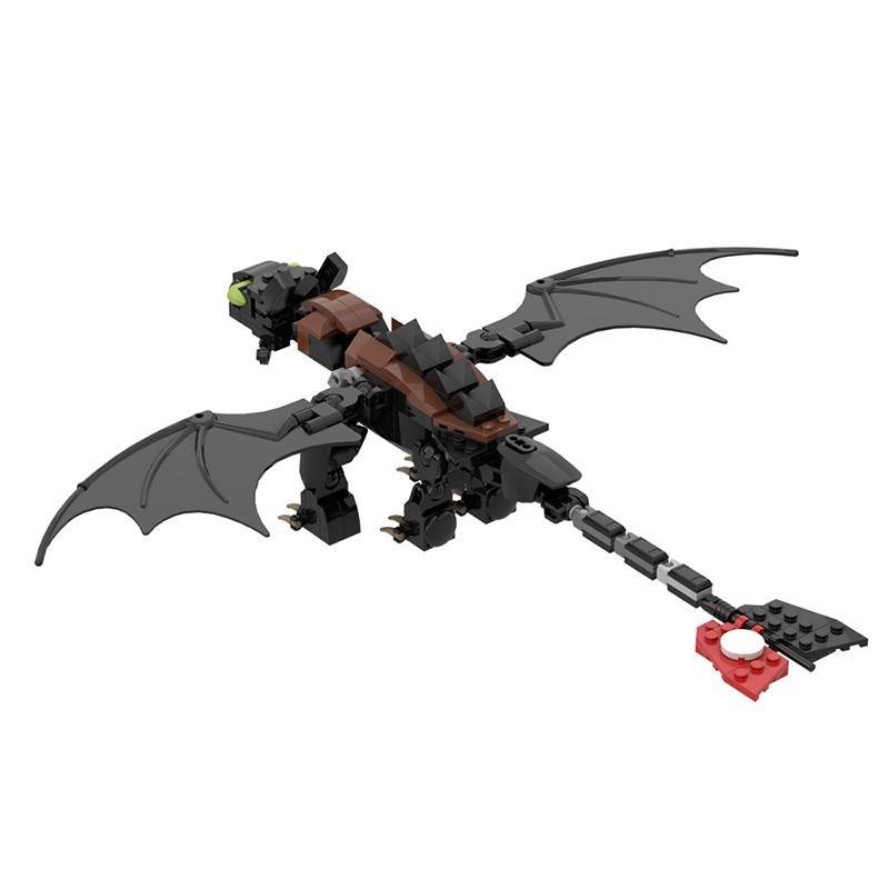 MOC 23064 Toothless How to Train Your Dragon Movie by buildbetterbricks MOC FACTORY 3 - LEPIN Germany