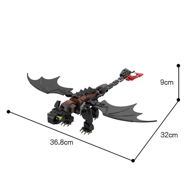 MOC 23064 Toothless How to Train Your Dragon Movie by buildbetterbricks MOC FACTORY 6 - LEPIN Germany