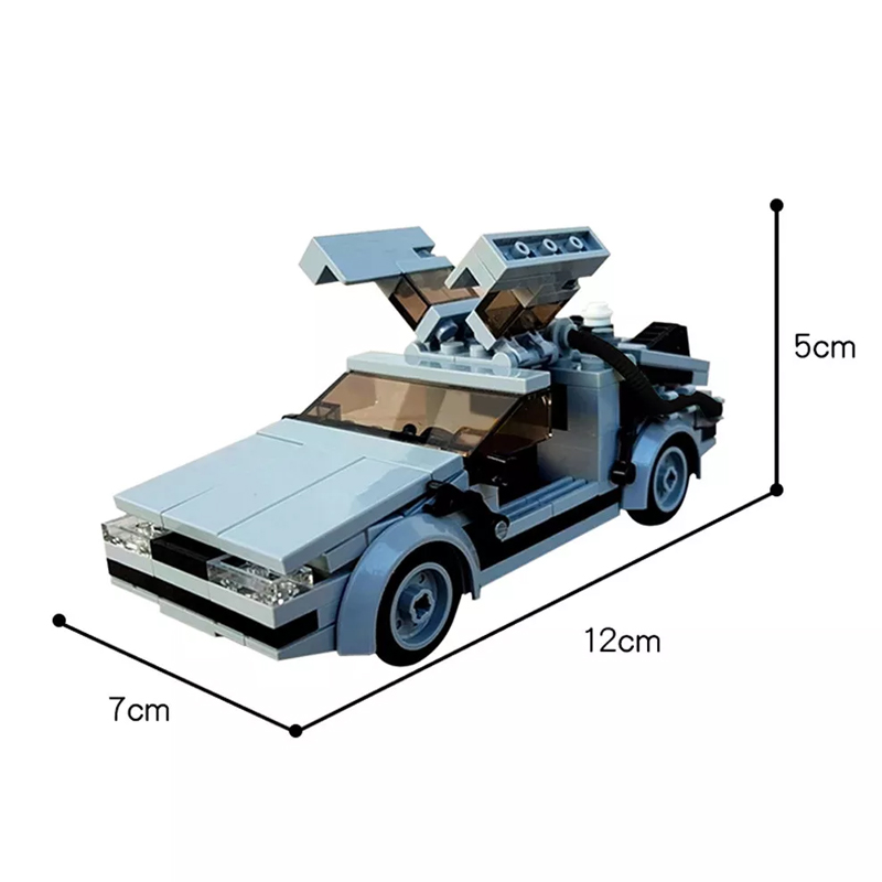 MOC 23436 Delorean from BACK TO THE FUTURE in minifig scale Technic by Florian Wayne MOC FACTORY 9 - LEPIN Germany