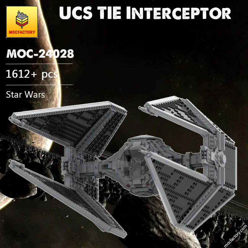 MOC 24028 UCS TIE Interceptor Star Wars by wheelsspinnin MOC FACTORY - LEPIN Germany