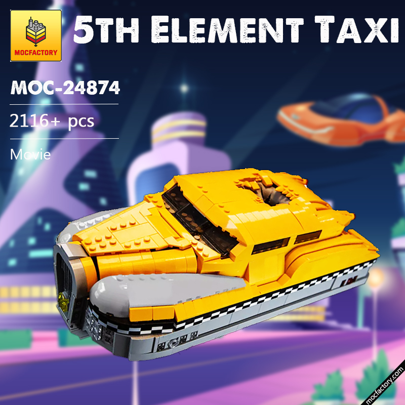 MOC 24874 5th Element Taxi Movie by DavDupMOCs MOC FACTORY - LEPIN Germany