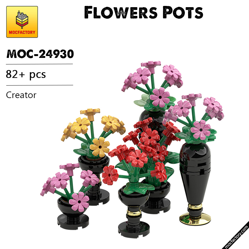 MOC 24930 Flowers Pots Creator by Labsrl MOC FACTORY - LEPIN Germany