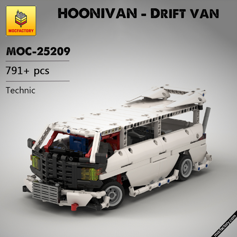 MOC 25209 HOONIVAN Drift van Technic by Steelman14a MOC FACTORY - LEPIN Germany