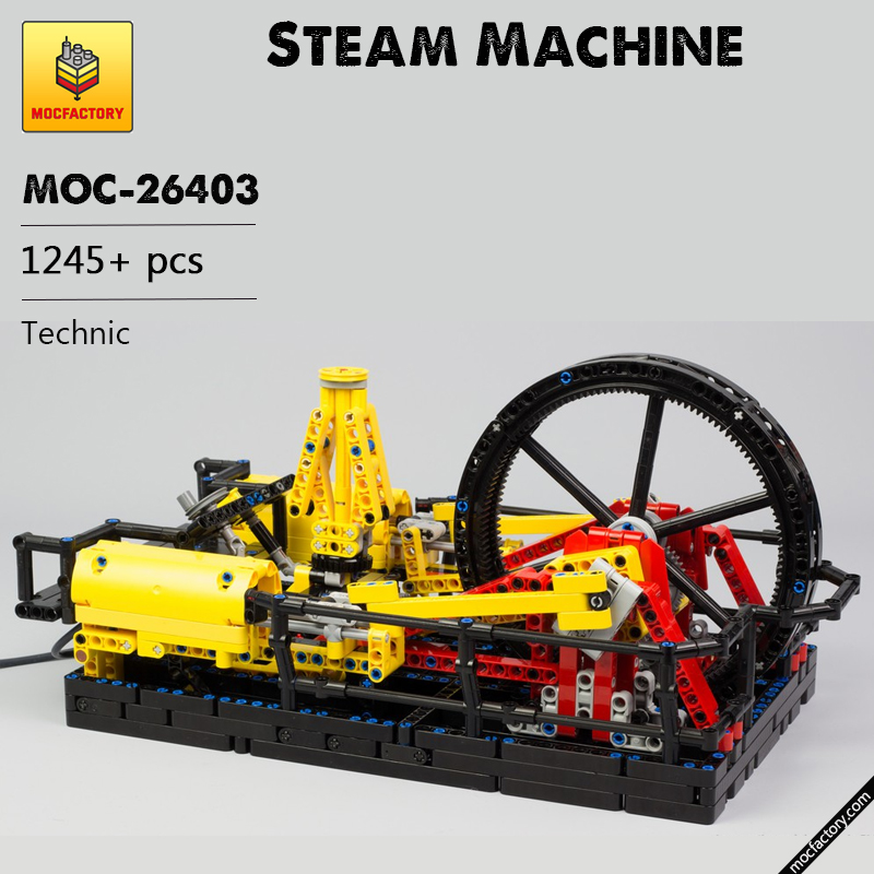 MOC 26403 Steam Machine Technic by Nico71 MOC FACTORY - LEPIN Germany