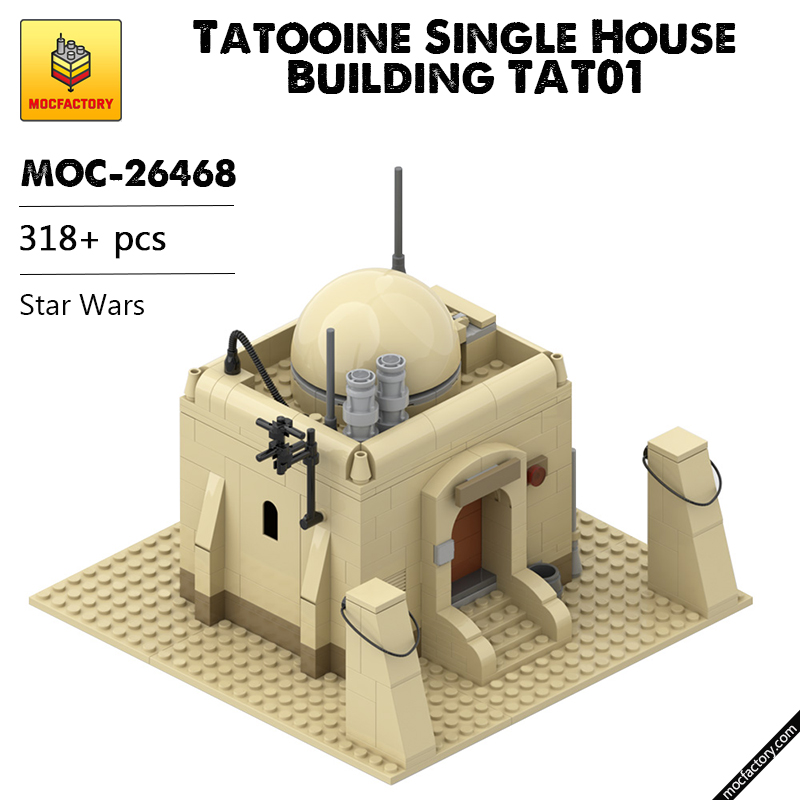 MOC 26468 Tatooine Single House Building TAT01 Star Wars by azzer86 MOC FACTORY - LEPIN Germany