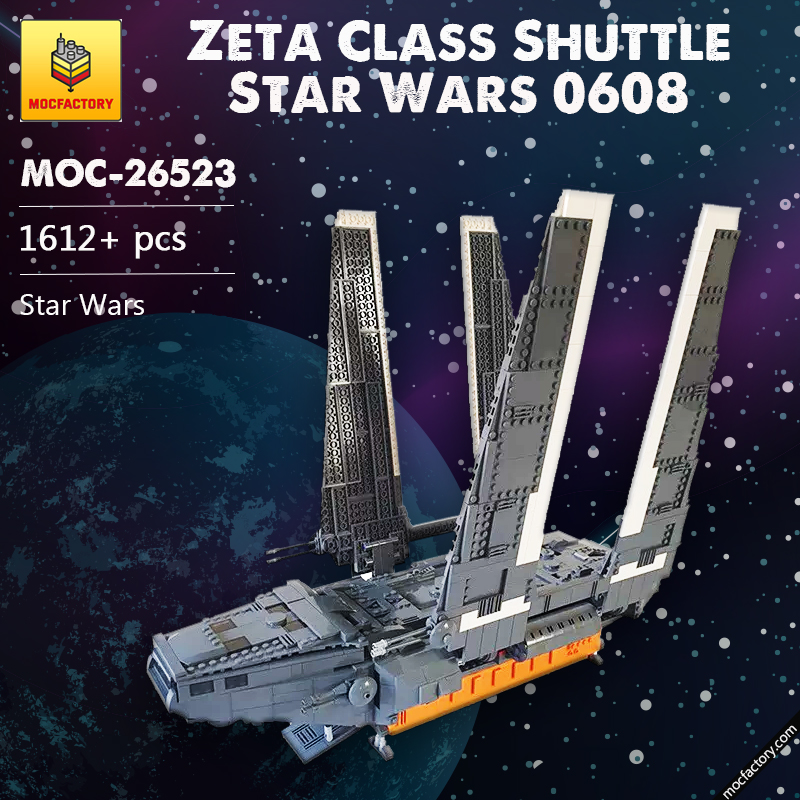 MOC 26523 Zeta Class Shuttle SW 0608 Star Wars by renegade369 MOC FACTORY 2 - LEPIN Germany
