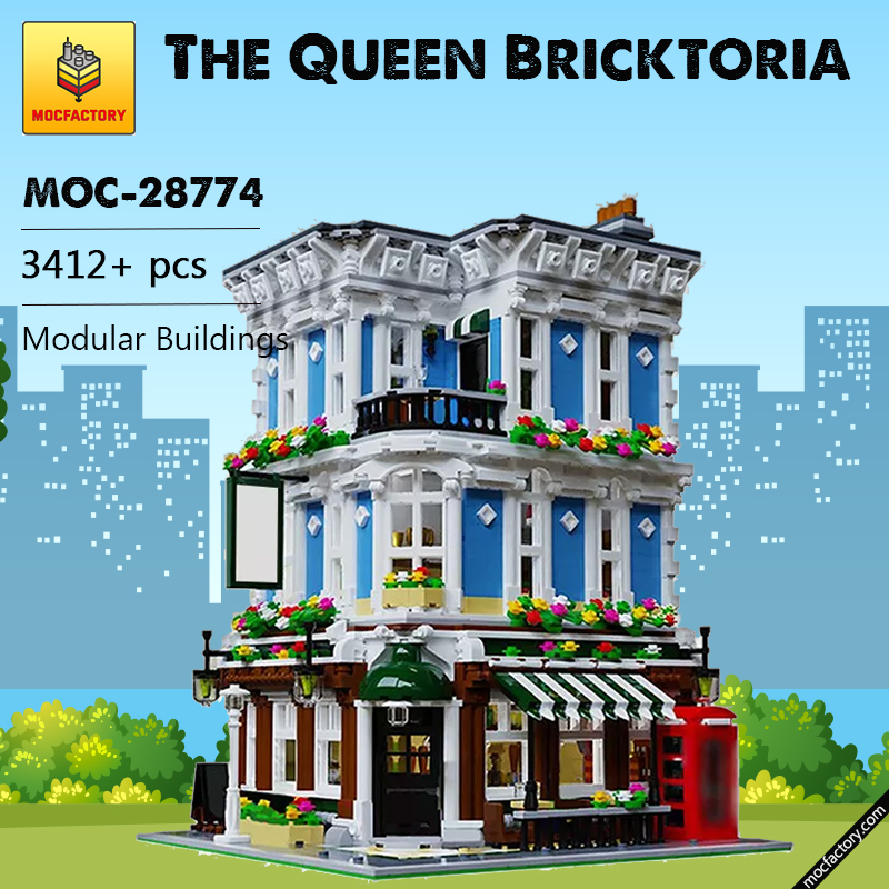 MOC 28774 The Queen Bricktoria Modular Buildings by Bricked1980 MOC FACTORY 2 - LEPIN Germany