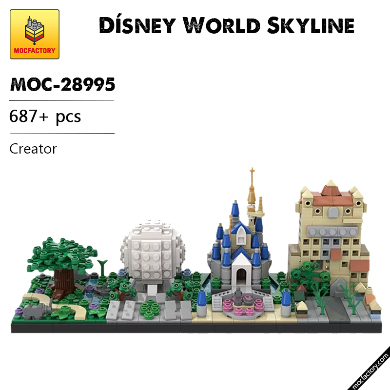 MOC 28995 Disney World Skyline Creator by benbuildslego MOC FACTORY - LEPIN Germany