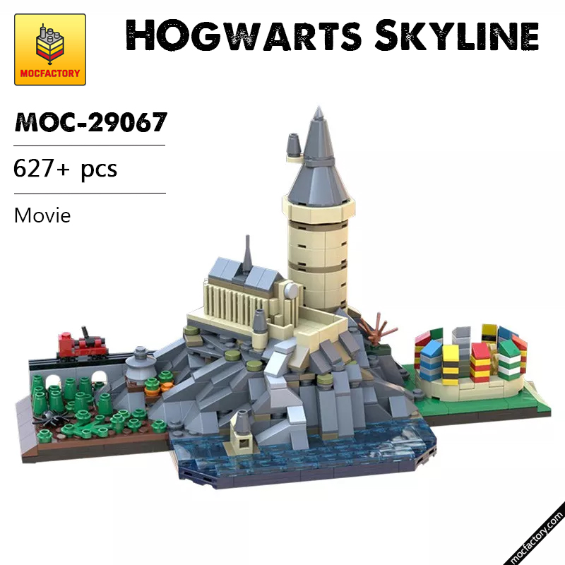 MOC 29067 Hօgwarts Skyline Harry Potter Movie by benbuildslego MOCFACTORY - LEPIN Germany