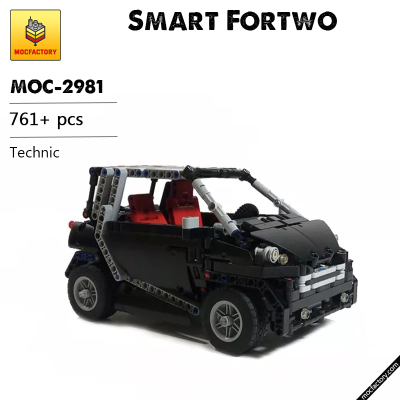 MOC 2981 Smart Fortwo Technic by Artemy Zotov MOC FACTORY - LEPIN Germany