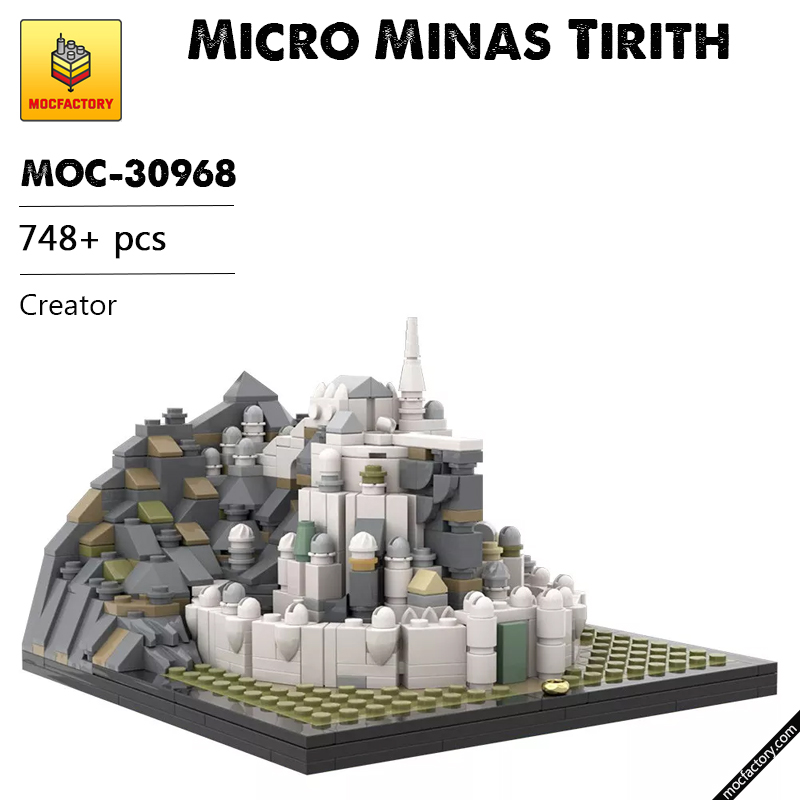 MOC 30968 Micro Minas Tirith Creator by benbuildslego MOC FACTORY - LEPIN Germany