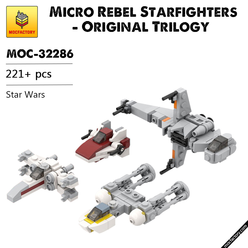 MOC 32286 Micro Rebel Starfighters Original Trilogy Star Wars by ron mcphatty MOC FACTORY - LEPIN Germany
