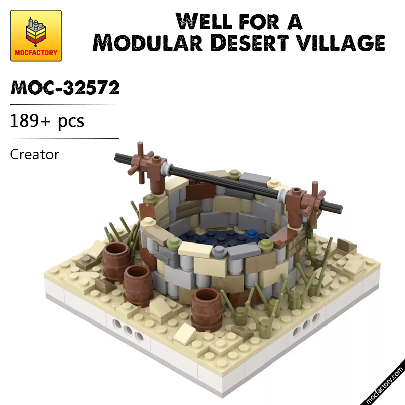 MOC 32572 Well for a Modular Desert village Creator by gabizon MOC FACTORY - LEPIN Germany