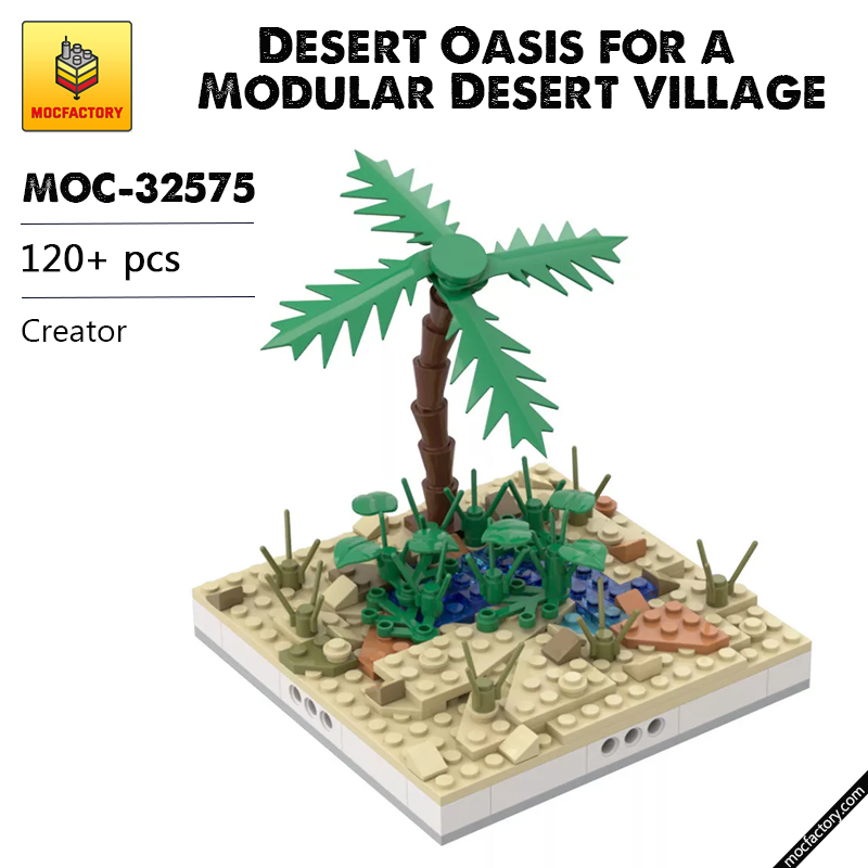 MOC 32575 Desert Oasis for a Modular Desert village Creator by gabizon MOC FACTORY - LEPIN Germany
