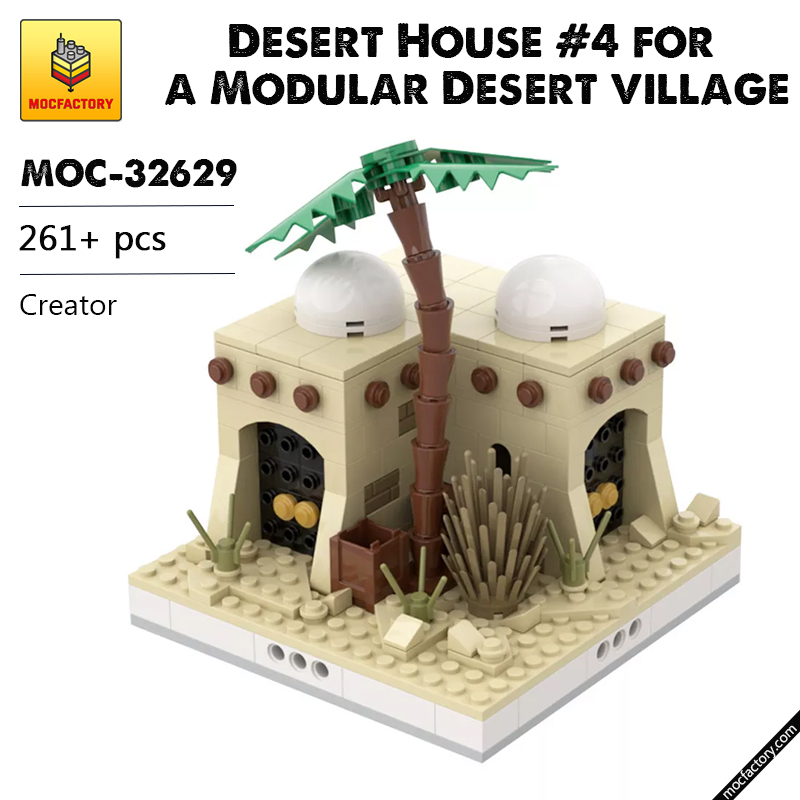 MOC 32629 Desert House 4 for a Modular Desert village Creator by gabizon MOC FACTORY - LEPIN Germany