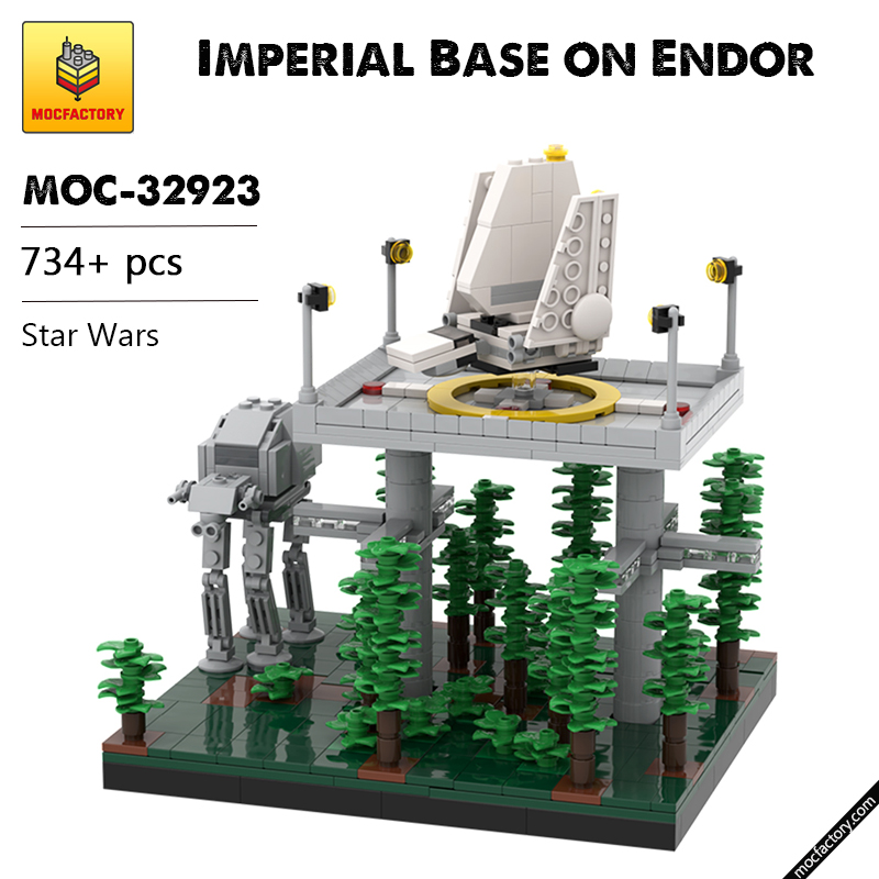 MOC 32923 Imperial Base on Endor Star Wars by @Bas Solo Bricks1988 MOC FACTORY - LEPIN Germany