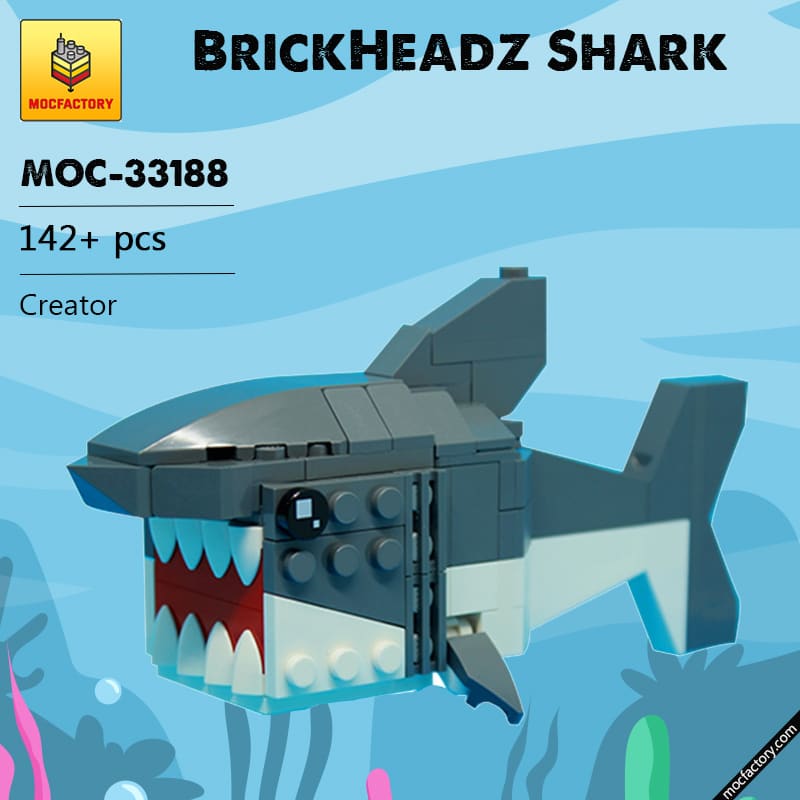 MOC 33188 BrickHeadz Shark Creator by Leewan MOC FACTORY - LEPIN Germany