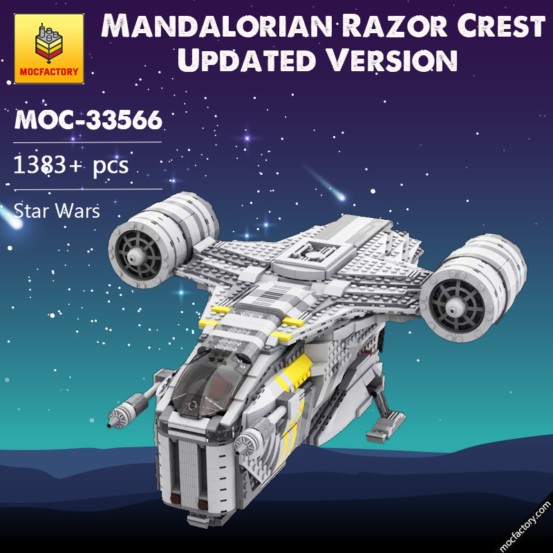 MOC 33566 Mandalorian Razor Crest Updated Version Star Wars by YCBricks MOC FACTORY - LEPIN Germany