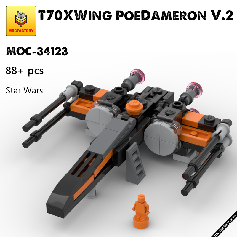 MOC 34123 T70XWing PoeDameron V.2 Star Wars by aolaughlin MOC FACTORY - LEPIN Germany
