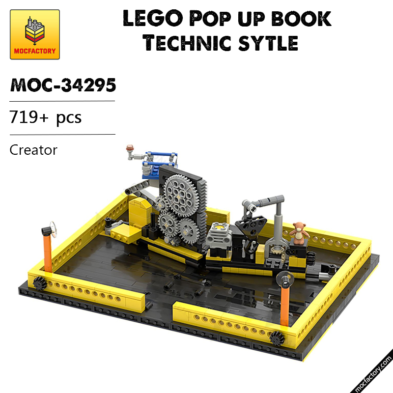 MOC 34295 LEGO Pop up book Technic sytle Creator by OnTheEdge MOC FACTORY - LEPIN Germany